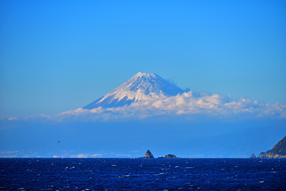 駿河湾ごしの富士山